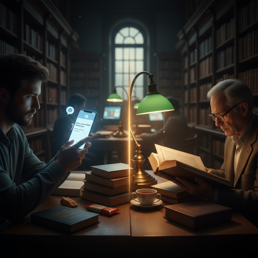 言語学習の未来像とAIの役割に関する説明画像