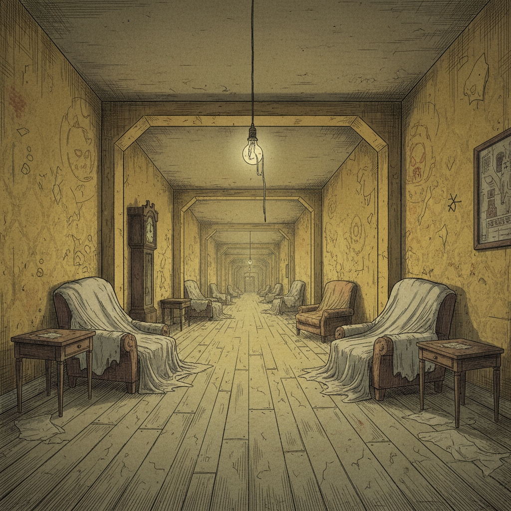 バックルーム現象の通説と都市伝説の真相の解説図 - バックルーム現象の真相と考察 都市伝説の起源を探る